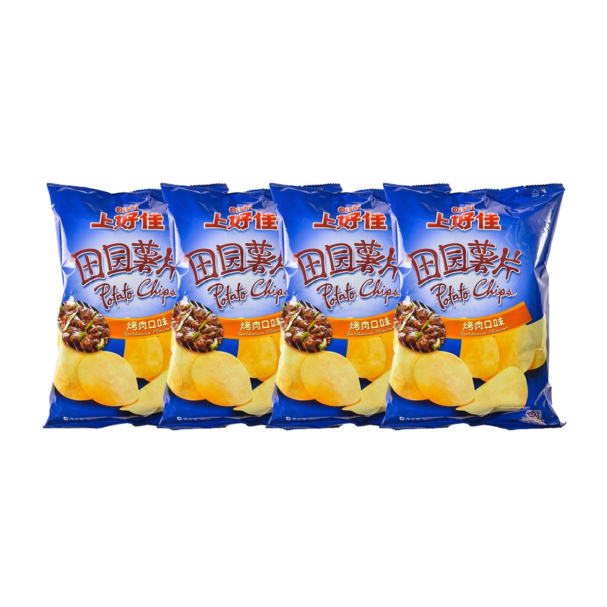 Oishi-BBQ-Flavor-Potato-Chips-80g-X4Pack-1