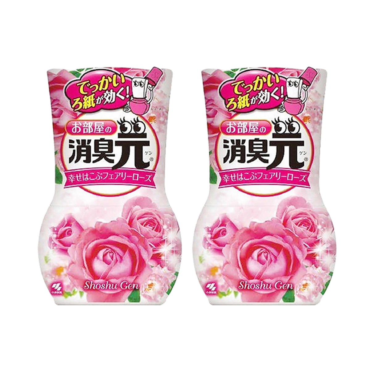 Kobayashi-Pharmaceutical-Room-Deodorizer-Odor-Eliminator-Air-Freshener-Rose-Scent-400ml-X2Pack-1