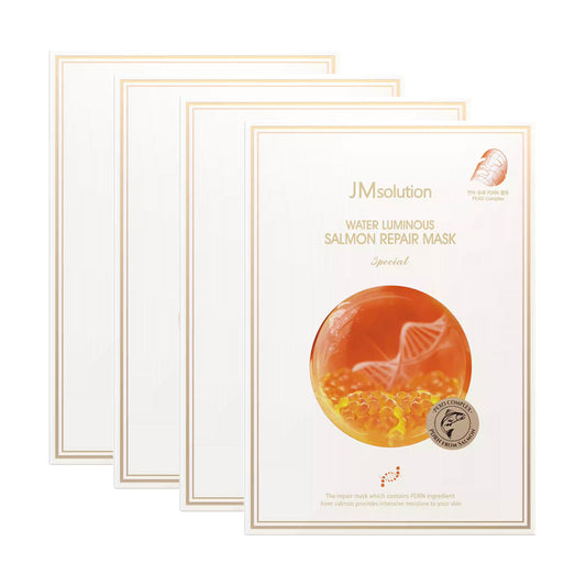 JM Salmon Essence Facial Mask 40ml 5 Sheets per Box X4Pack