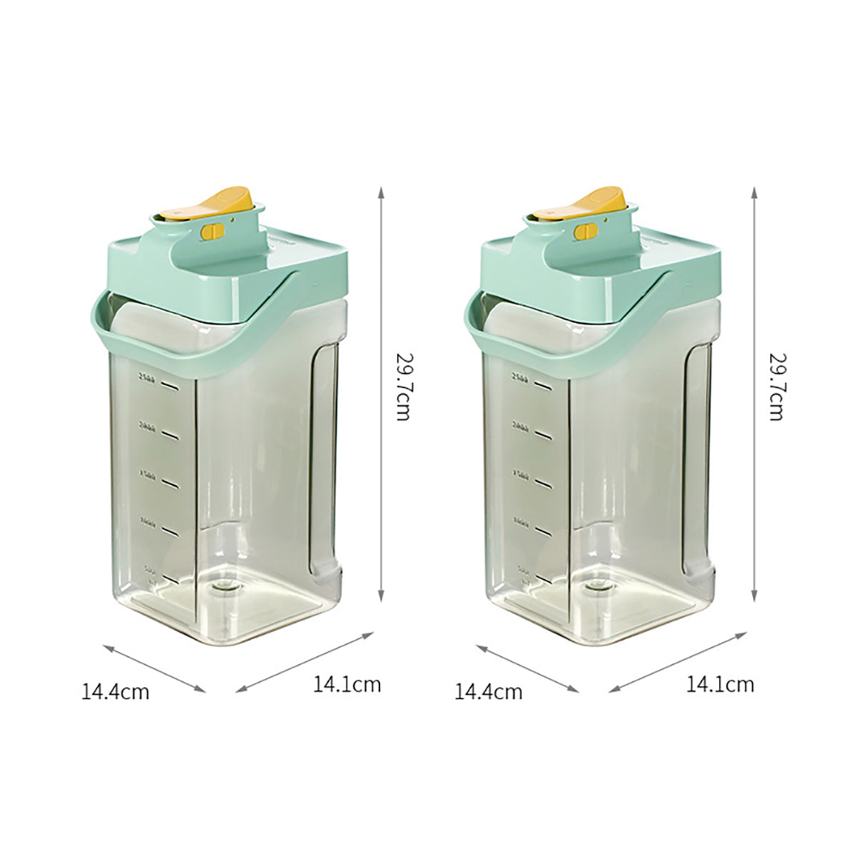 Fasola-Ton-Ton-Cool-Water-Jug-Green-3.5L-X2Pack-1