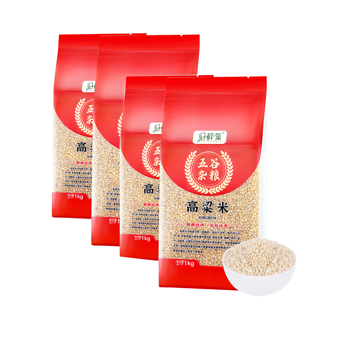 Guixianji-Whole-Grains-Sorghum-Rice-1kg-X4Pack-1