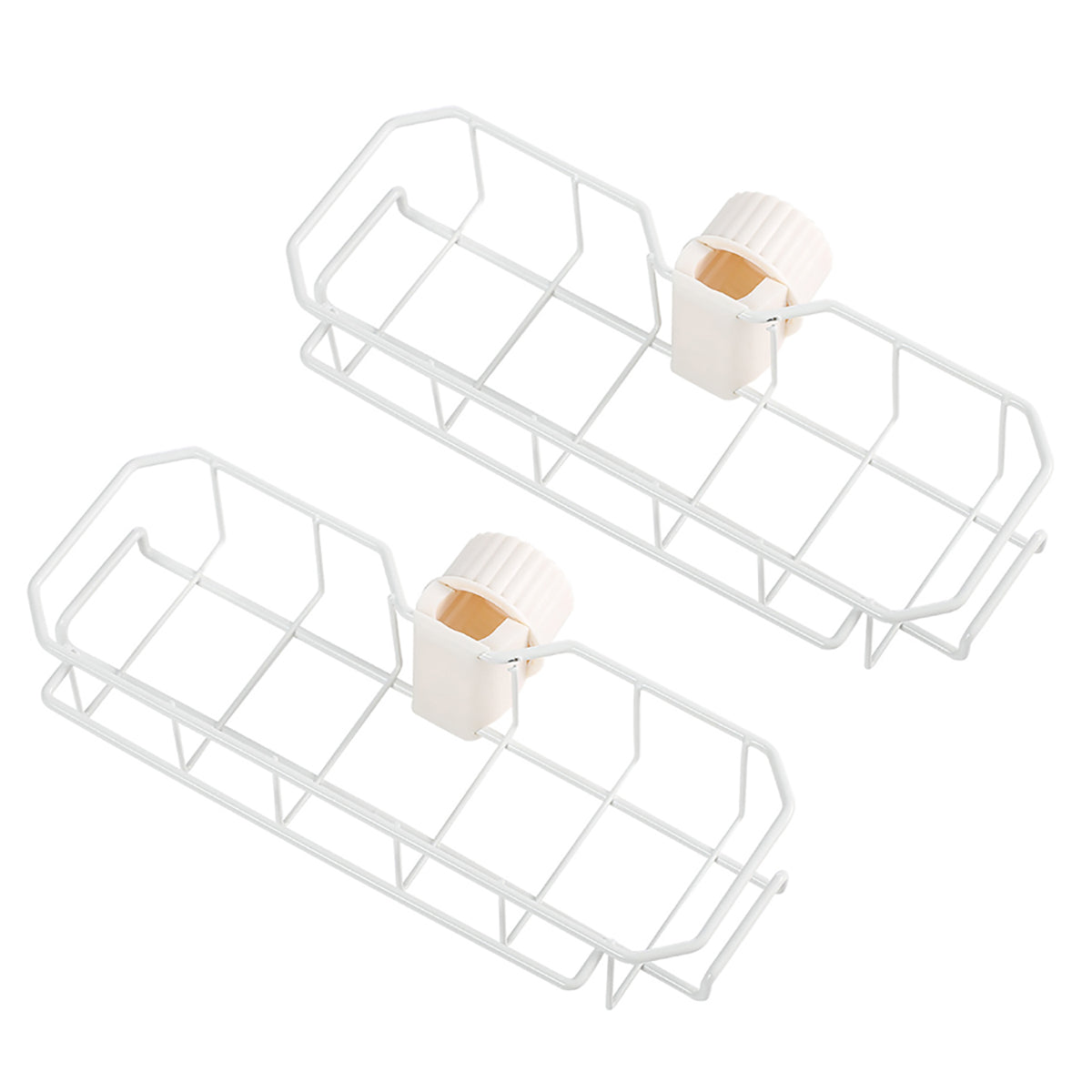 Fasola-Double-Layer-Kitchen-Sink-Faucet-Organizer-Caddy-Organizer-Hanging-Faucet-Drain-Rack-White-X2Pack-1