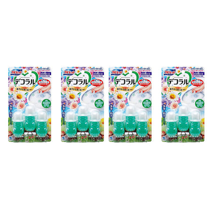 Kobayashi-Toilet-Deodorizing-Gel-Toilet-Gel-Stamps-Petals-Forest-Fresh-7.5g*3-X4Pack-1