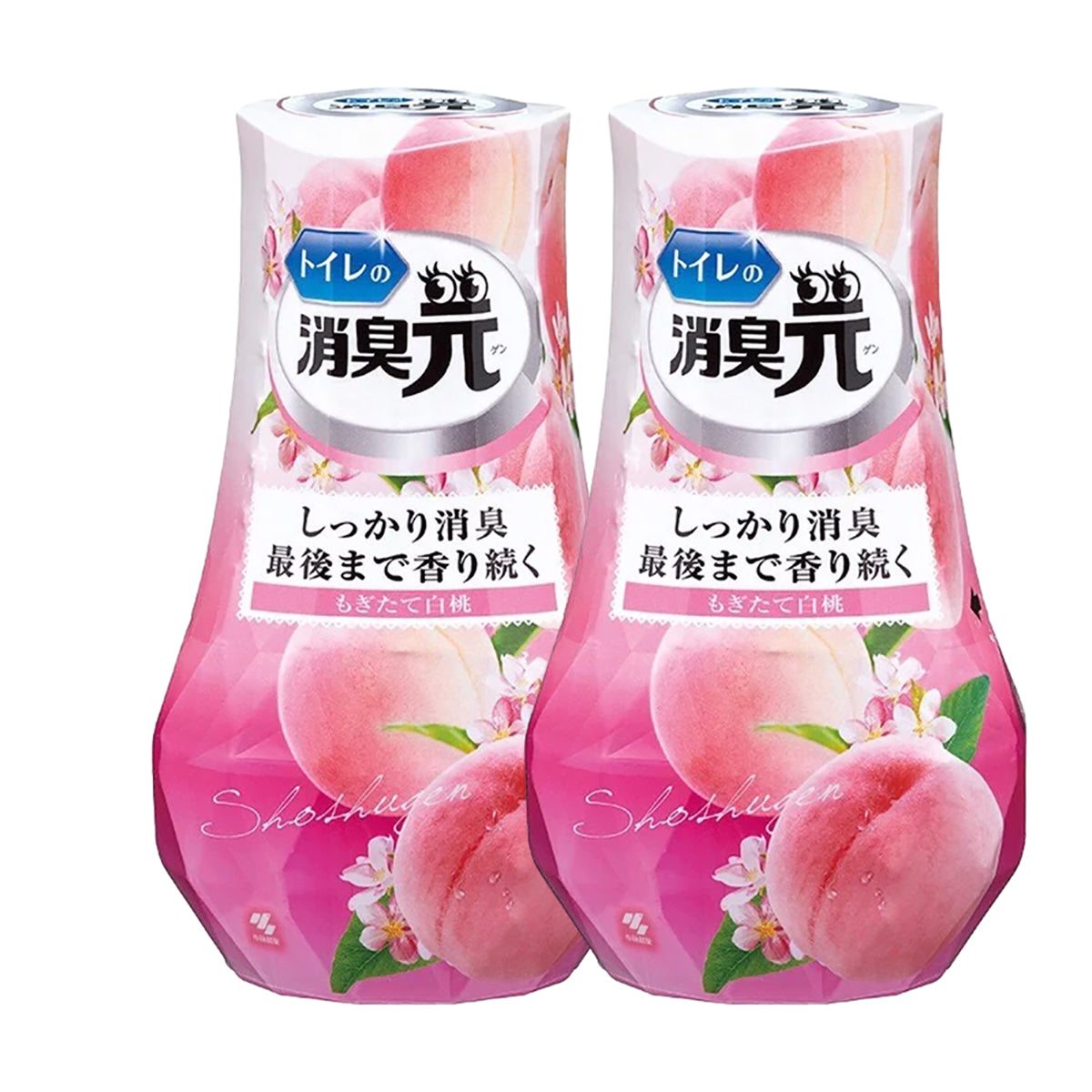 Kobayashi-Fresh-Peach-Scent-Toilet-Deodorizer-Bathroom-Air-Freshener-400ml-X2Pack-1