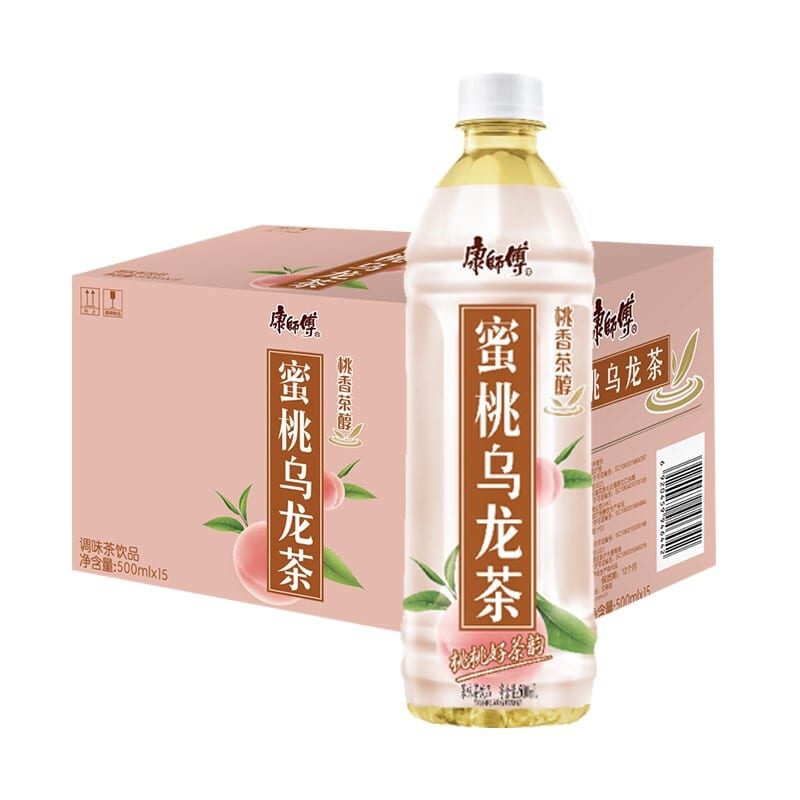 Master-Kong-Peach-Oolong-Tea-500ml*15-Bottles/Box-X1Pack-1