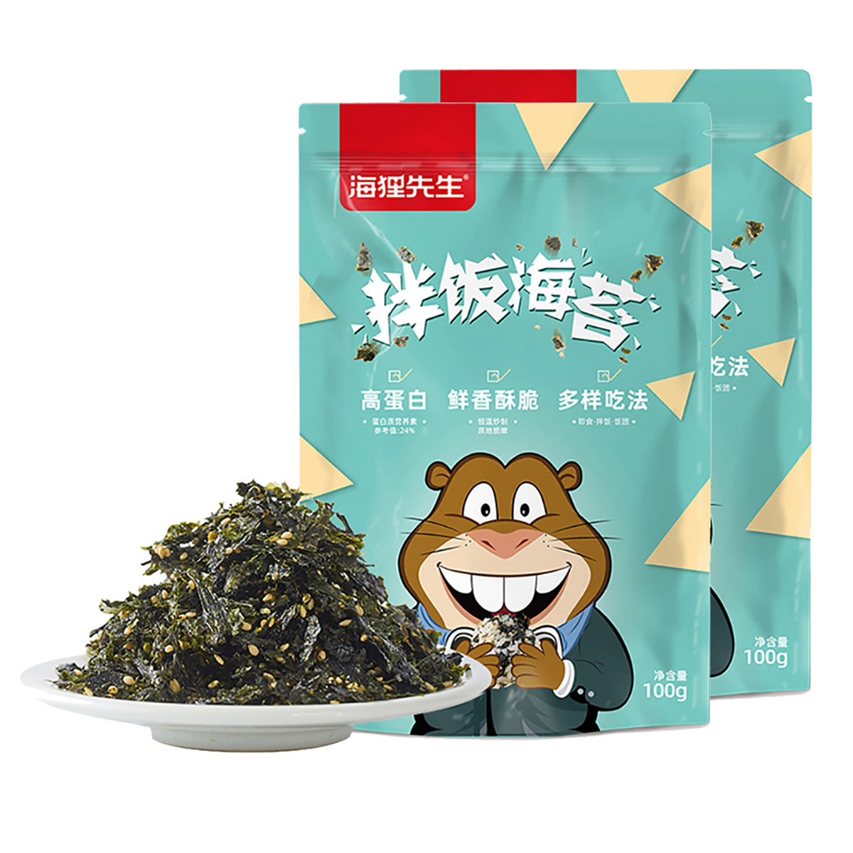 Mr.-Beaver-Seasoned-Seaweed-for-Rice-100g-2pack-1