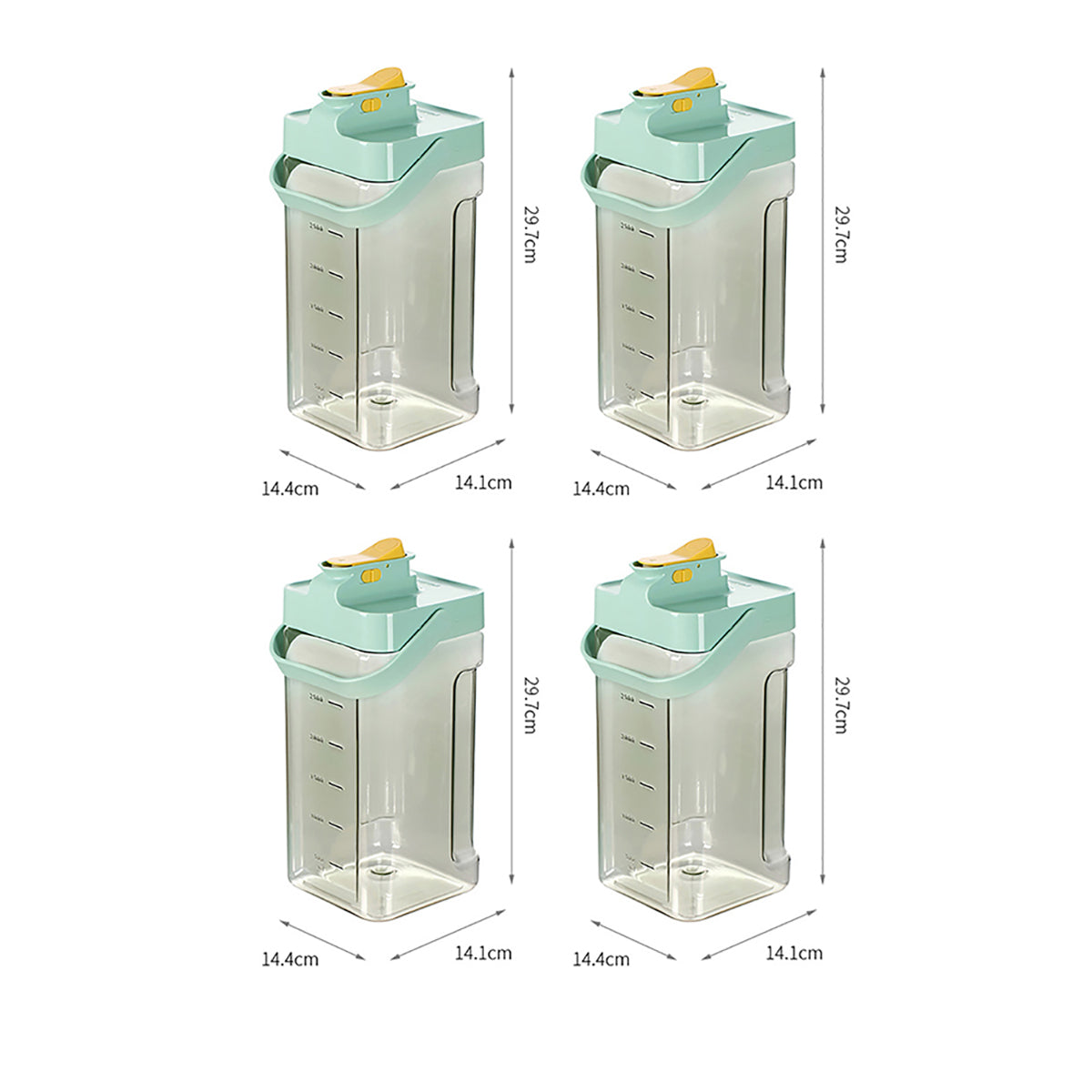 Fasola-Ton-Ton-Cool-Water-Jug-Green-3.5L-X4Pack-1