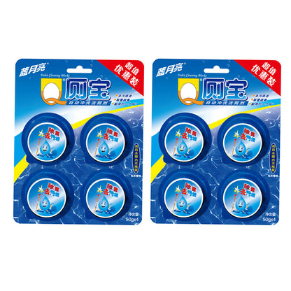 Blue-Moon-Q-Toilet-Cleaner-Automatic-Flush-Blocks-Toilet-Tablets-Toilet-Bowl-Cleaner-50g*3pcs-X2Pack-1