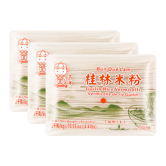 TOYOUNG Guilin Rice Vermicelli Noodles 2kgX3Pack