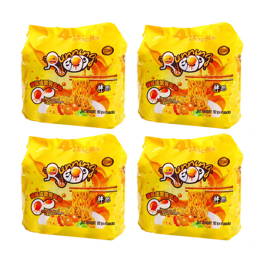 Running Egg Spicy Salted Egg Yolk Flavor Instant Noodles 92gX4Pack 368gX4pack