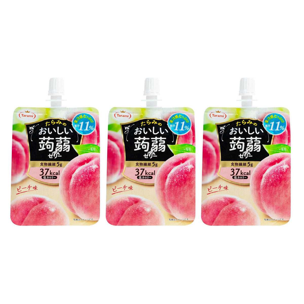 Tarami-Low-Calorie-Konjac-Jelly-Peach-Flavor-150g-X3Pack-1