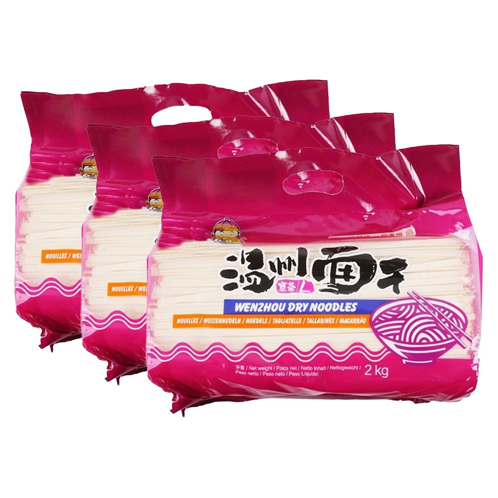 TOYOUNG Wenzhou Dried Wide Noodles 2kgX3Pack