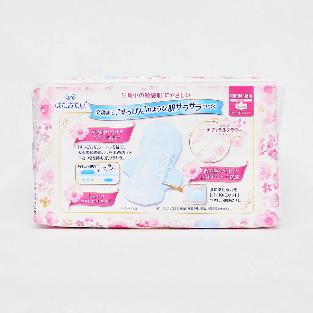 Sofy Gentle Skin Series Daily Winged Sanitary Pads Sanitary Napkin for Sensitive 23cm 20 Pieces X4Pack