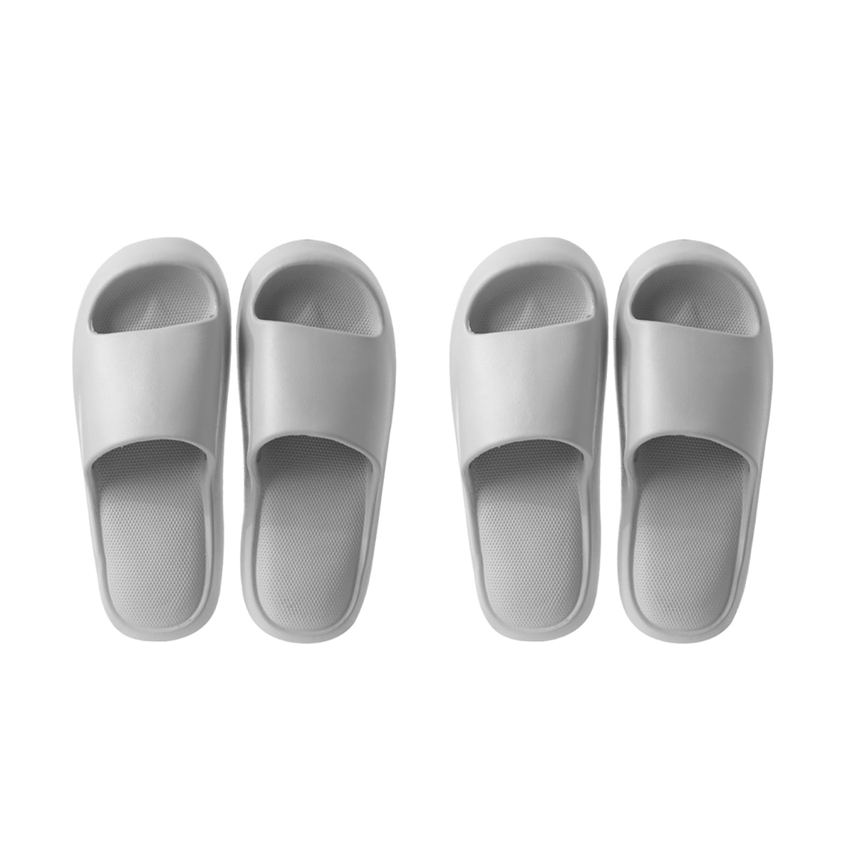 Fasola-Thick-Bathroom-Slippers-Shower-Shoes-Slides-Sandals-for-Men-Gray-Size-43/44-One-Pair-X2Pack-1