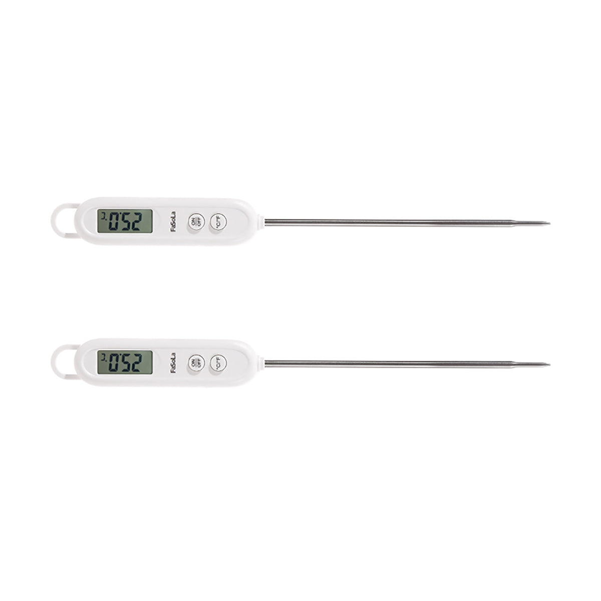 Fasola-Instant-Read-Meat-Thermometer-Digital-Cooking-Food-Thermometer-with-Super-Long-Probe-White-X2Pack-1