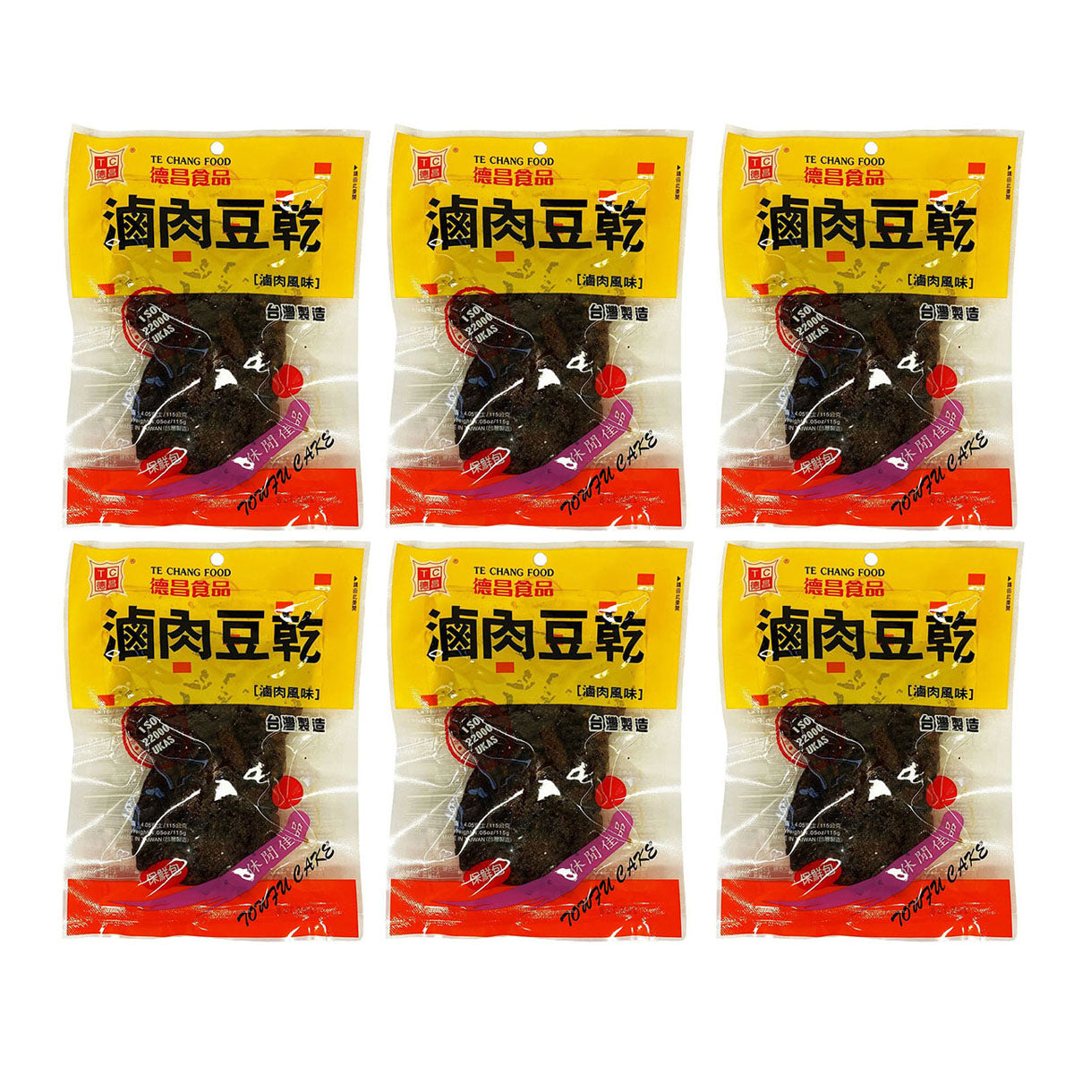 Techang-Snack-Braised-Tofu-70g-X6Pack-1