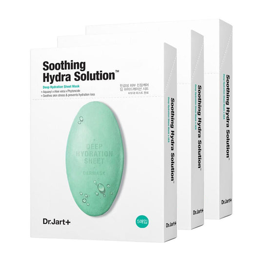 Dr.Jart+ Dermask Soothing Hydra Solution Green Capsule Face Sheet Mask 5 Pieces X3Pack