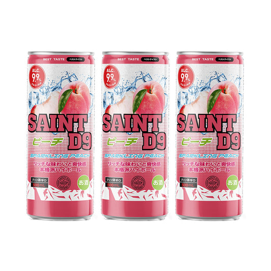 Saint-Fruit-Vinegar-Drink-Peach-Flavor-9.9%-500ml-X3Pack-1