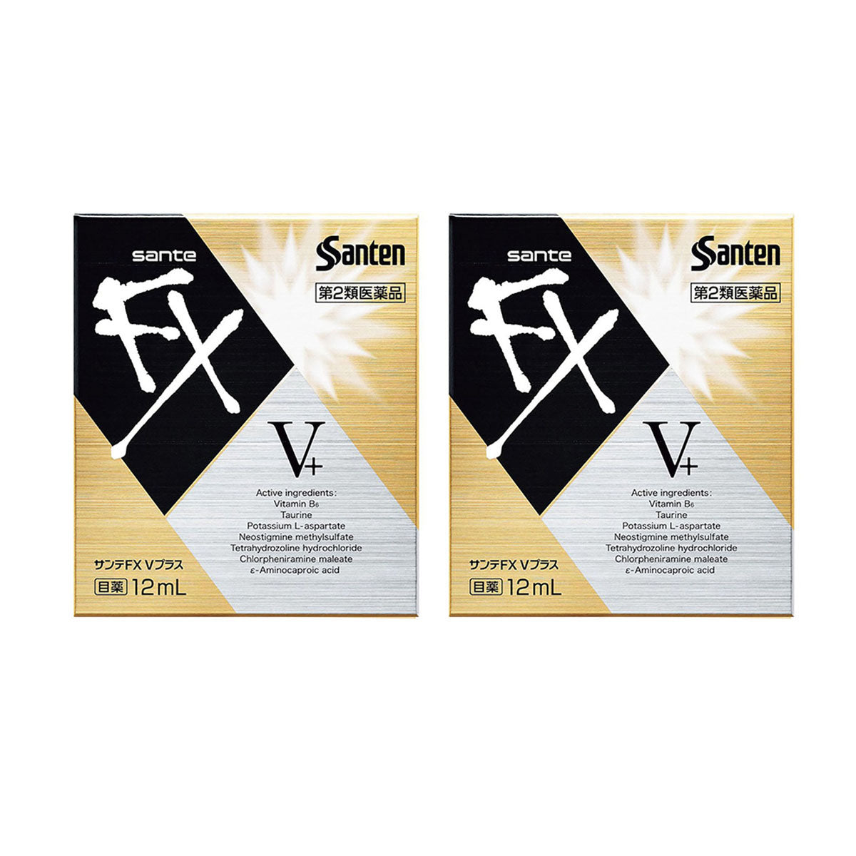 Santen-FX-Neo-Redness-Reliever-Eye-Drops-V+-Gold-12ml-X2Pack-1