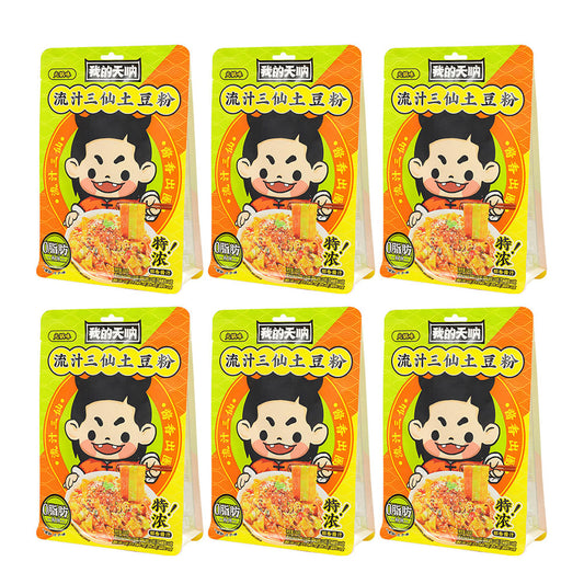 WDTN Hot Pot Flavor Instant Potato Noodle 236gX6Pack