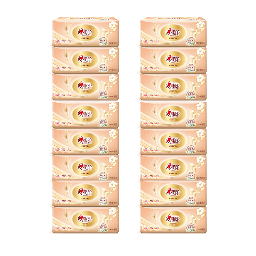 MAUM Classic 3-Ply White Tissue Paper Facial Tissue Cleaning Tissue 100 Pulls 8bags X2Pack