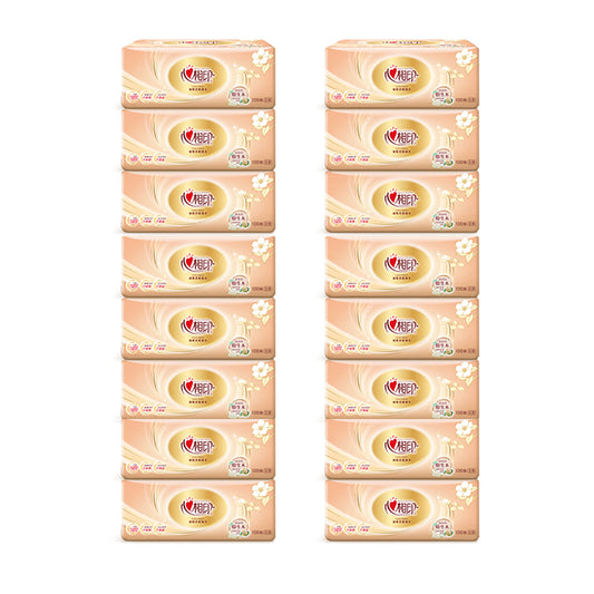 MAUM Classic 3-Ply White Tissue Paper Facial Tissue Cleaning Tissue 100 Pulls 8bags X2Pack