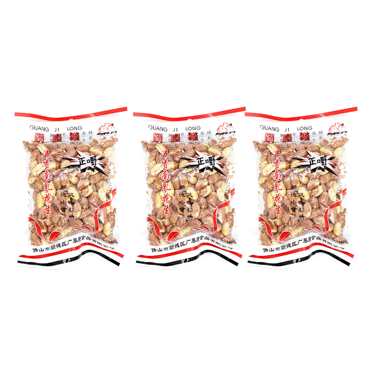 Guangjilong-Five-Spice-Fermented-Tofu-Peanuts-Rich-and-Flavorful-180g-X3Pack-1