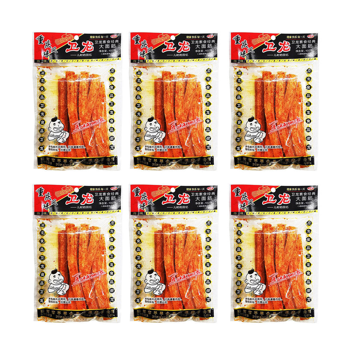 WeiLong-Childhood-Memories-Big-Gluten-Snacks-102g-X6Pack-1