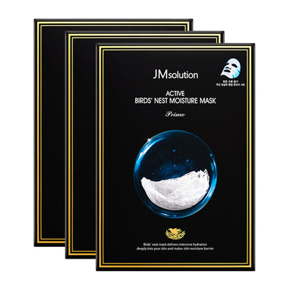 JM Solution Bird's Nest Hydrating Facial Mask 30ml 10 Sheets per Box 300ml X3Pack