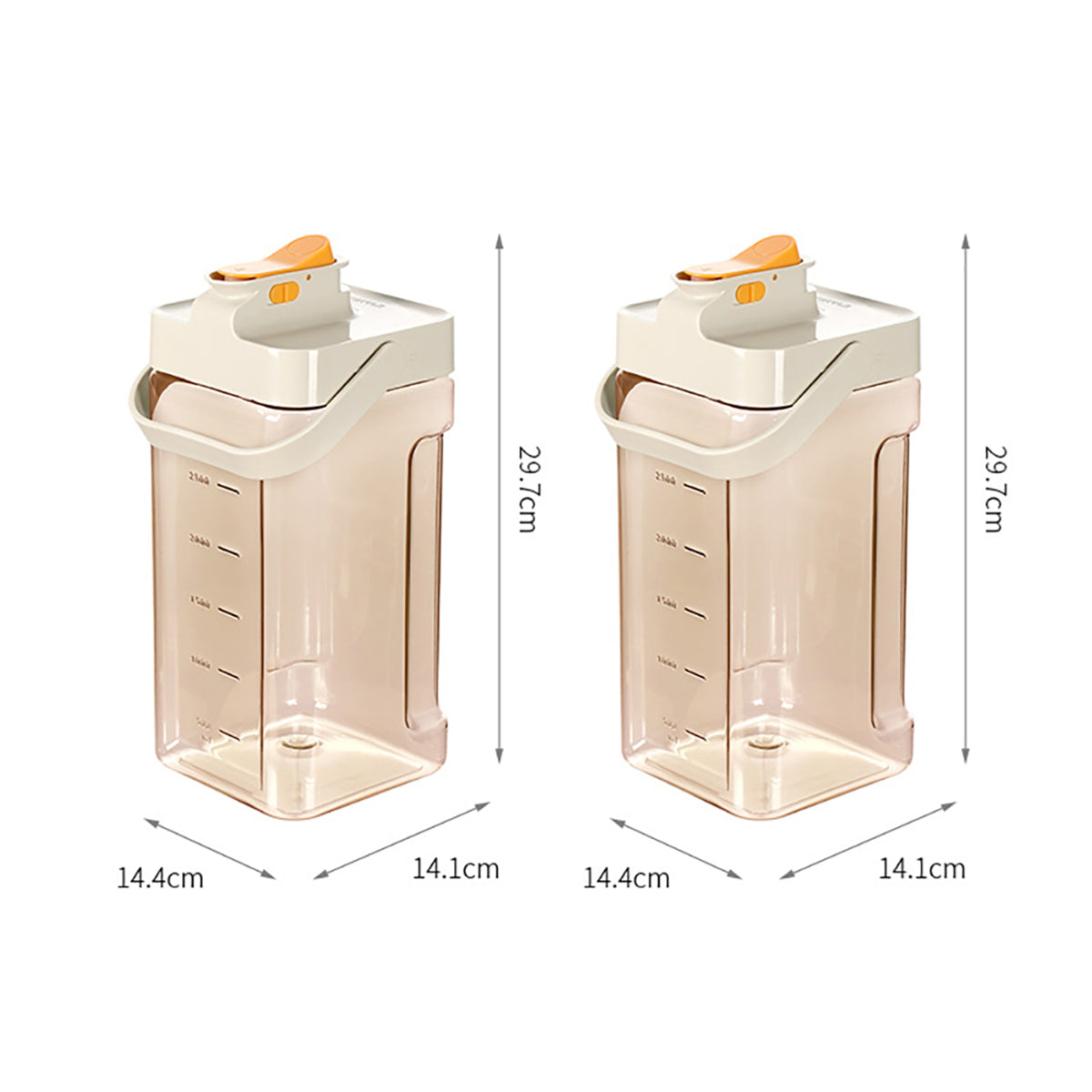 Fasola-Ton-Ton-Cool-Water-Jug-Beige-3.5L-X2Pack-1