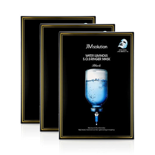 JM Intensive Hydration Aqua Light Emergency Facial Mask 35ml 10 Sheets X3Pack