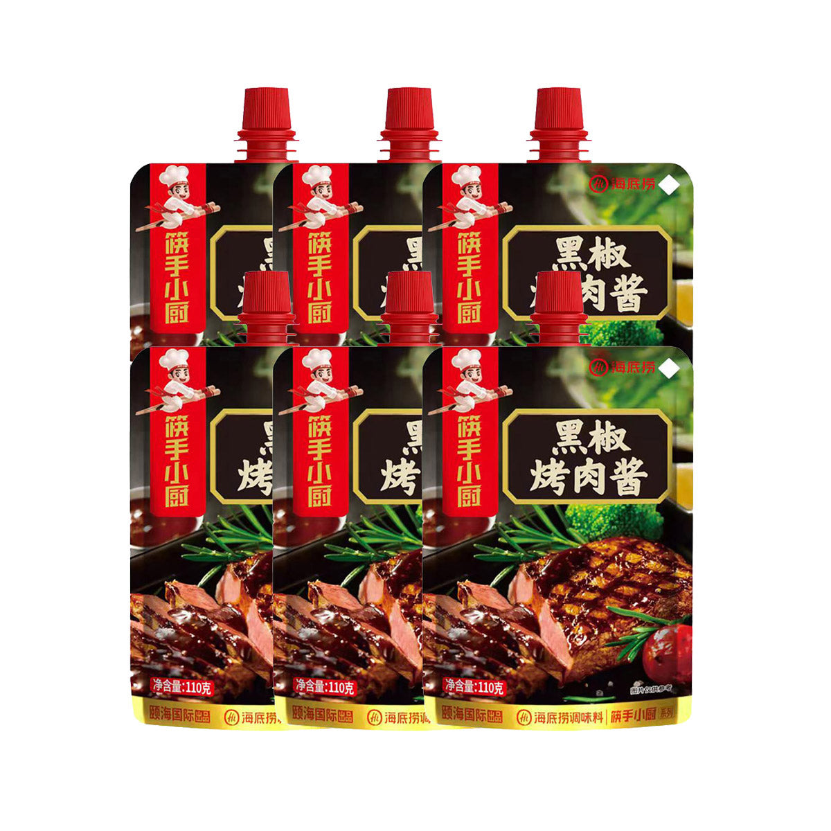 Haidilao-Black-Pepper-Barbecue-Sauce-110g-X6Pack-1