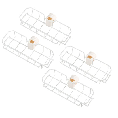 Fasola-Double-Layer-Kitchen-Sink-Faucet-Organizer-Caddy-Organizer-Hanging-Faucet-Drain-Rack-White-X4Pack-1