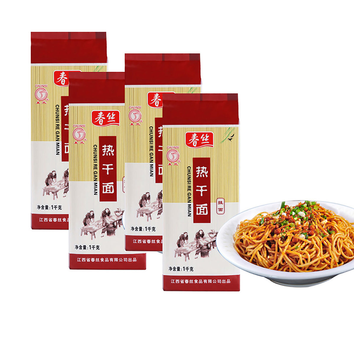 Chun-Si-Hot-Dry-Noodles-1kg-X4Pack-1