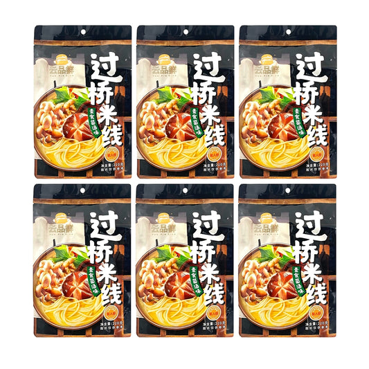 YPX Vegetarian Mushroom Soup Flavor Rice Noodles 220gX6Pack