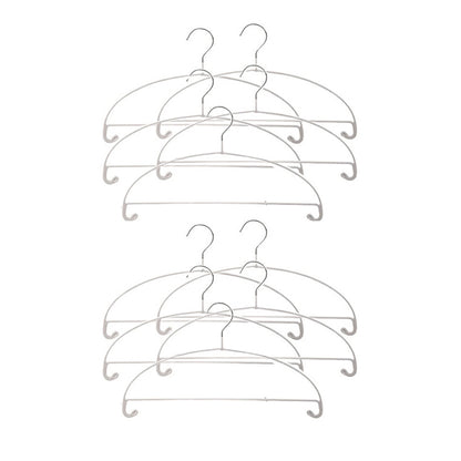 Fasola Non-Slip No Shoulder Bumps Space Saving Curved Clothes Hangers Coat Hanger 5pcs X2Pack