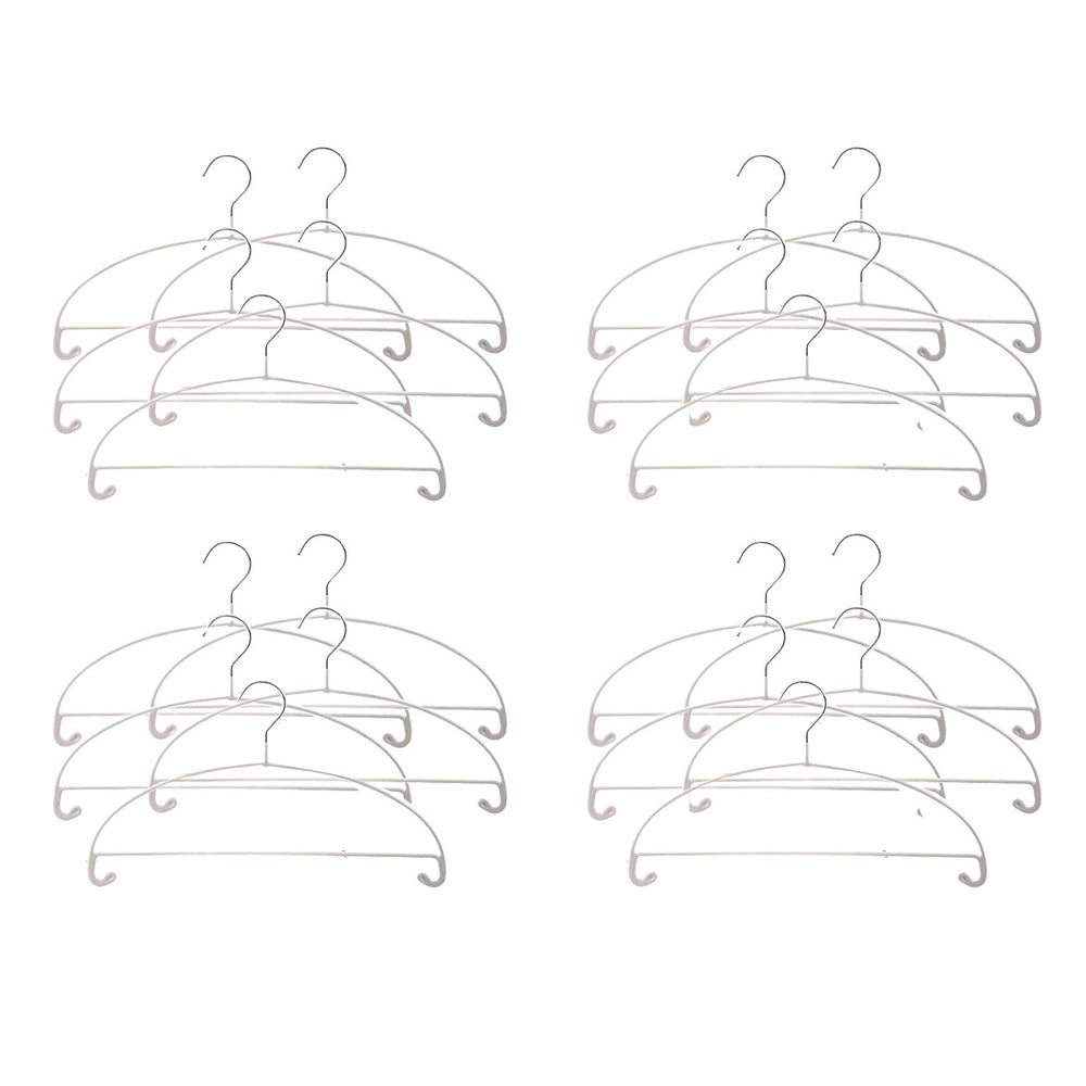 Fasola Non-Slip No Shoulder Bumps Space Saving Curved Clothes Hangers Coat Hanger 5pcs X4Pack