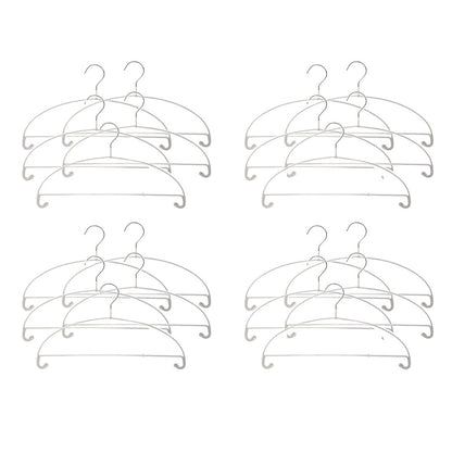 Fasola Non-Slip No Shoulder Bumps Space Saving Curved Clothes Hangers Coat Hanger 5pcs X4Pack