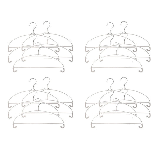 Fasola Non-Slip No Shoulder Bumps Space Saving Curved Clothes Hangers Coat Hanger 5pcs X4Pack