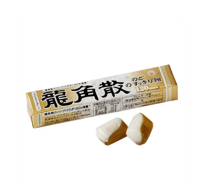 Ryukakusan Throat Lozenges Strips Candy Honey Milk Flavor 40gX4Pack