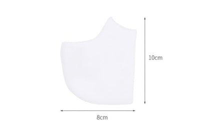 Fasola Heel Cushion Pads Heel Grips/Heel Liners Heel Protectors for Cracked Heels White 10*8cm 1 Pair X2Pack