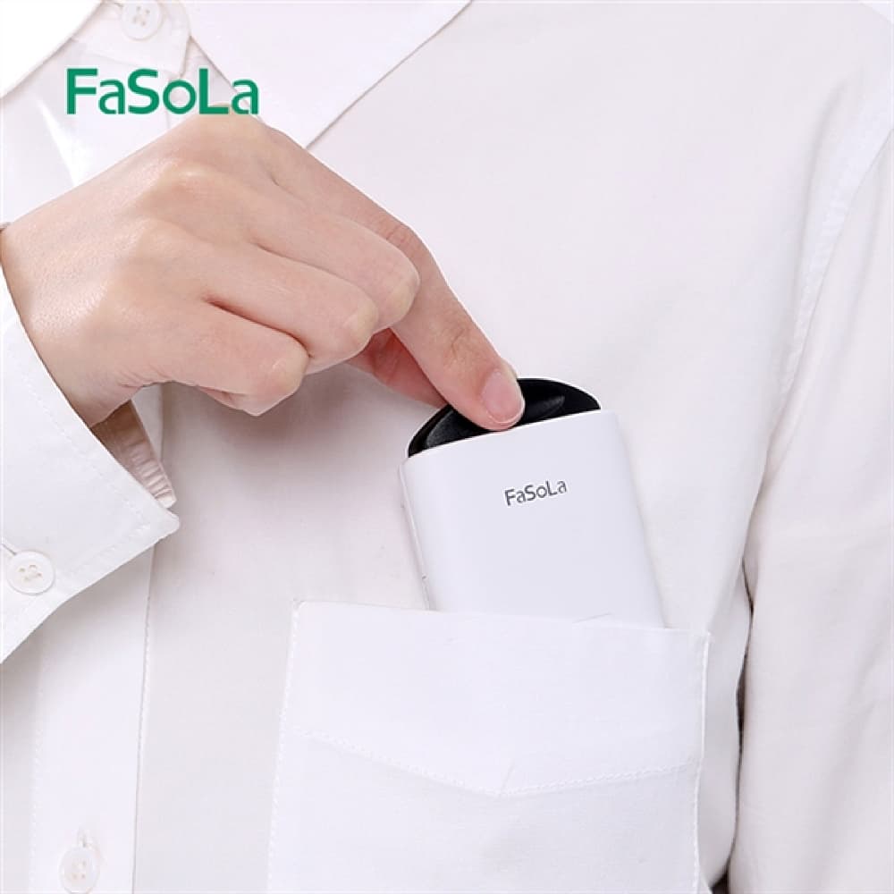 Fasola White Portable Pull Out Magnifier Small Pocket Magnifying Glass 9.9 X 5.1 X 2cm 4Pack