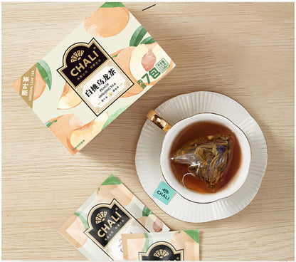 Chali White Peach Oolong Tea Bags Delicate and Fragrant 17.5g 7Bags X4Pack