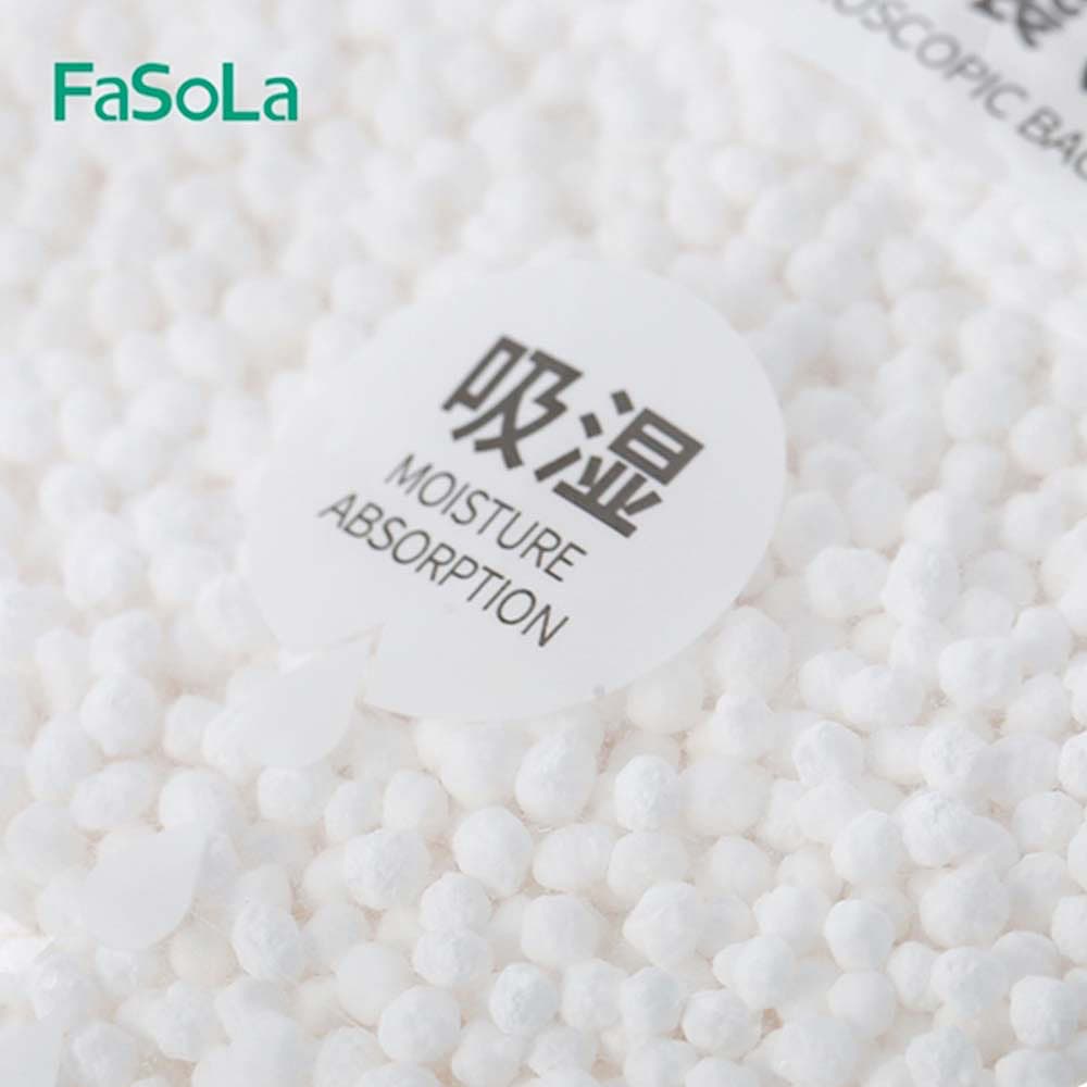 Fasola Hanging Moisture Absorber Packets  Hangable Dehumidifying Bag Unscented White 230gX4Pack