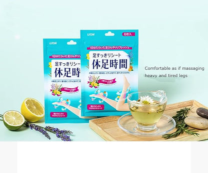 Lion Natural Adhesive Relaxing Stress Foot Care Soothing Patches Foot Pads 6pcs*3bags 1pack