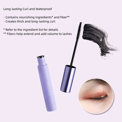 Everbab Long-Lasting Long & Curl Brown Smudge Proof Eye Mascara Eye Makeup No.02 5g 4pack