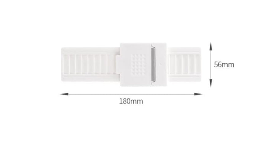 Fasola Safety Anti Theft Children Security Lock Sliding Door Window Lock Stopper White 18*5.6cmX2Pack