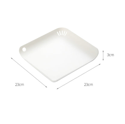 Fasola White  Plastic Cutting Boards for Kitchen  Chopping Board 23X23X3cm X4Pack