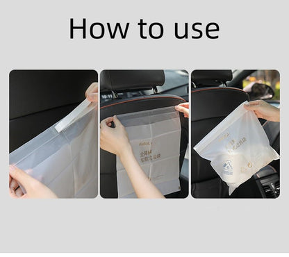 Fasola Fully Biodegradable Car Garbage Bag Trash Bag White 25*31cm 5pcs In X3Pack