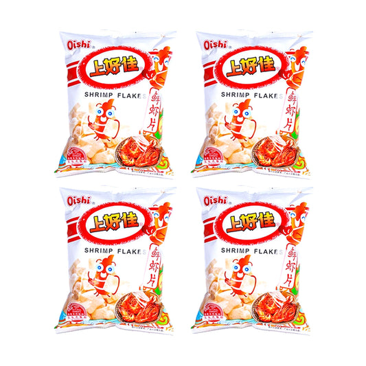 Oishi Fresh Shrimp Flavor Chips 80gX4Pack